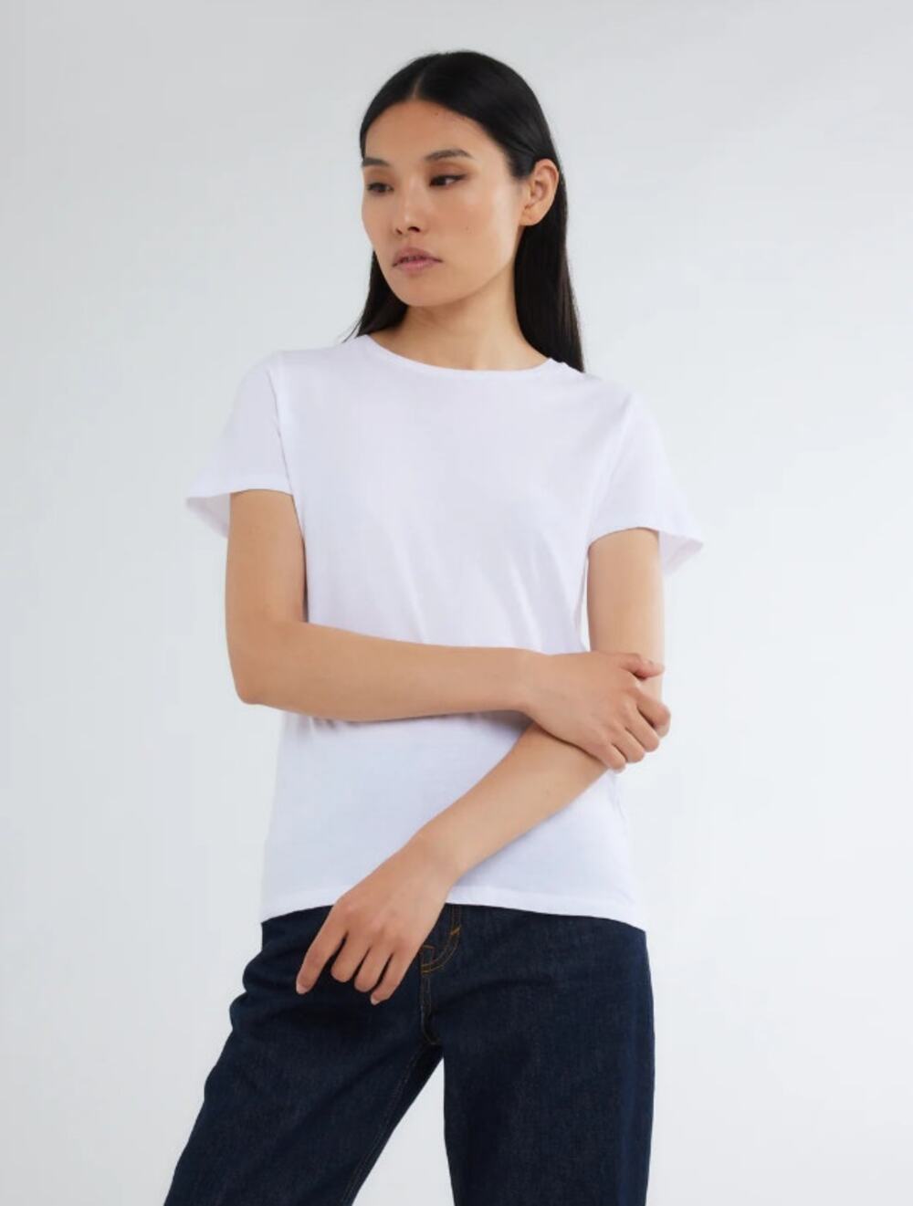 MAJESTIC FILATURES Women's Crewneck T Shirt Size 1 XS White Short Sleeve NWT